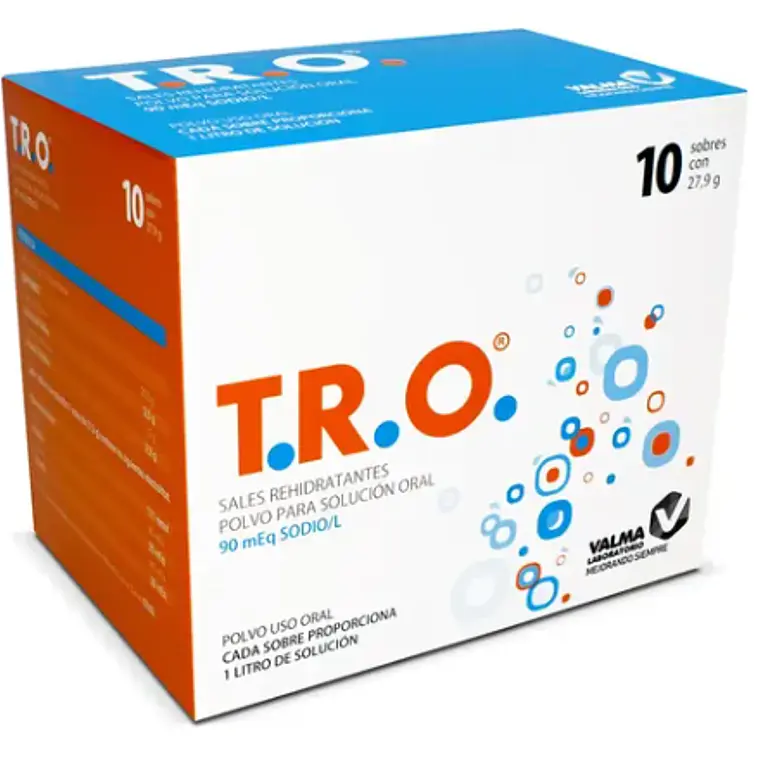 T:R:O Sales rehidratantes 90 meq 10 Sobres. Valma 1