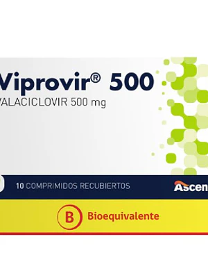 Viprovir (B) Valaciclovir 500 mg 10 Comprimidos recubiertos.