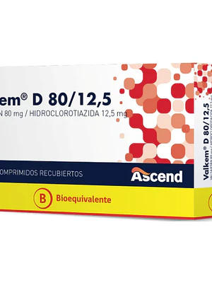 Valkem D (B) 80/12,5 mg 30 Comprimidos recubiertos.