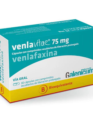 Venlavitae (B) Venlafaxina 75 mg 30 Cápsulas.