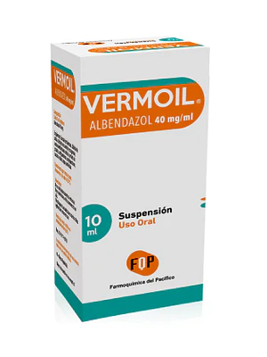 Vermoil Albendazol 40 mg/ml Suspensión oral 10 ml.