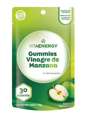 Vinagre de manzana 30 Gummies. Vitaenergy