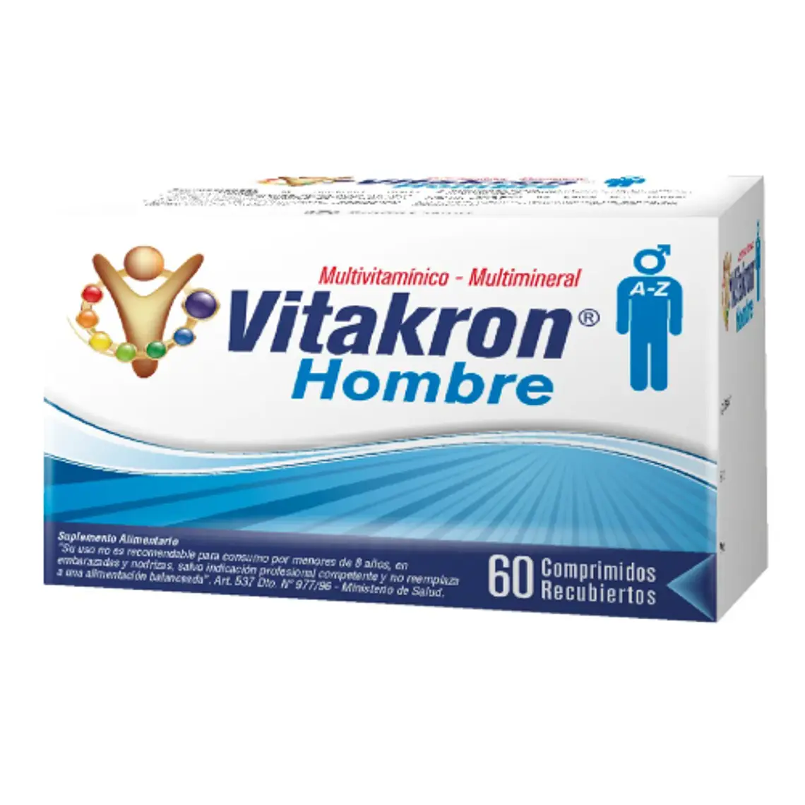 Vitakron Hombre Multivitamínico Multimineral 60 Comprimidos recubiertos. 1