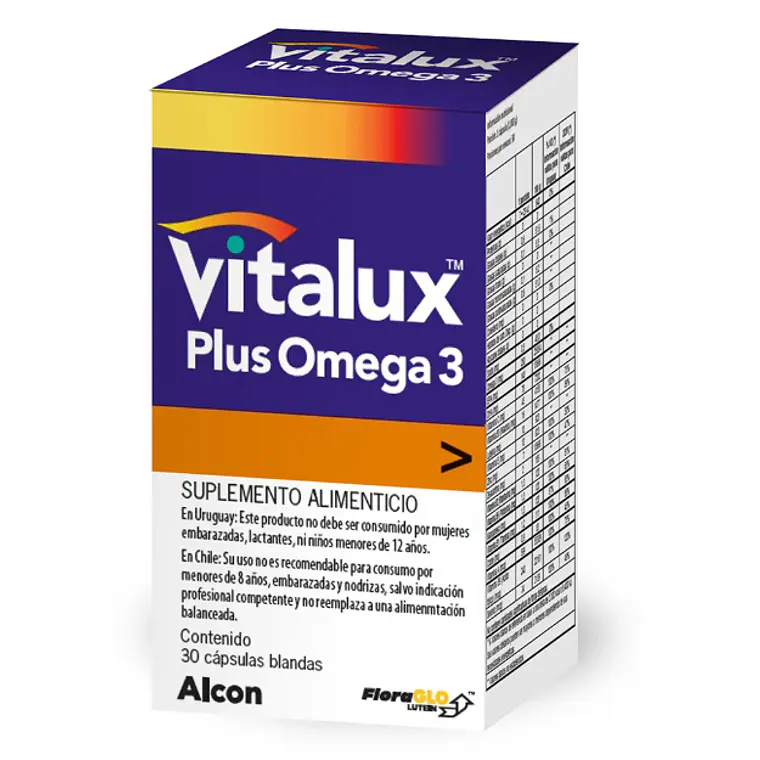 Vitalux Plus Omega 3 Suplemento alimenticio 30 Cápsulas blandas. 1