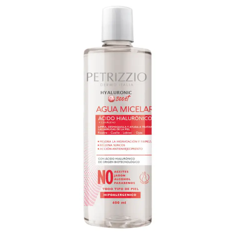 Agua Micelar Hyaluronic Boost 400 ml. Petrizzio 1