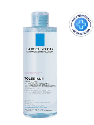 Agua Micelar Toleriane Piles reactivas 400 ml. La Roche-Posay
