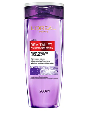 Agua Micelar Revitalif Ácido hialurónico 200 ml. L'oréal