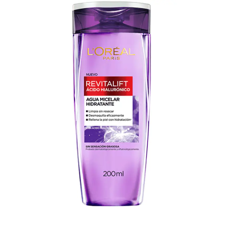 Agua Micelar Revitalif Ácido hialurónico 200 ml. L'oréal 1
