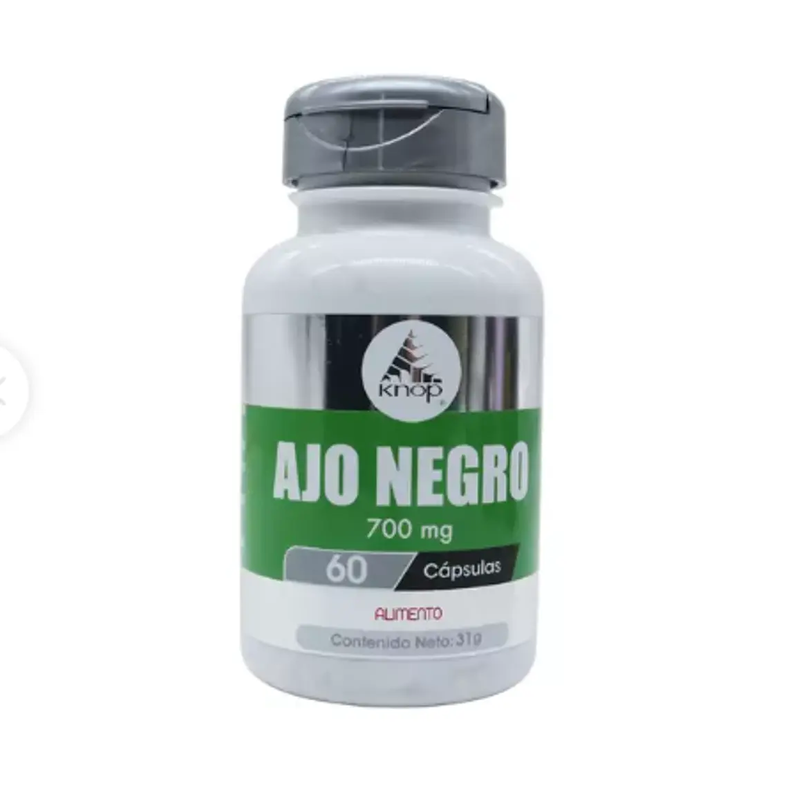 Ajo Negro 700 mg 60 Cápsulas. Knop 1