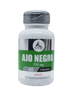 Ajo Negro 700 mg 60 Cápsulas. Knop