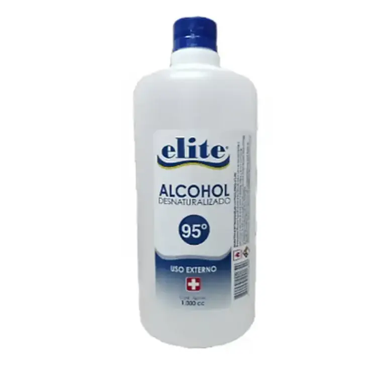 Alcohol desnaturalizado 95 % 1000 ml. Elite 1