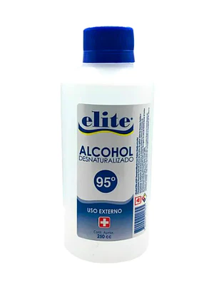 Alcohol desnaturalizado 95 % 250 ml. Elite