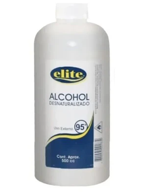 Alcohol desnaturalizado 95 % 500 ml. Elite