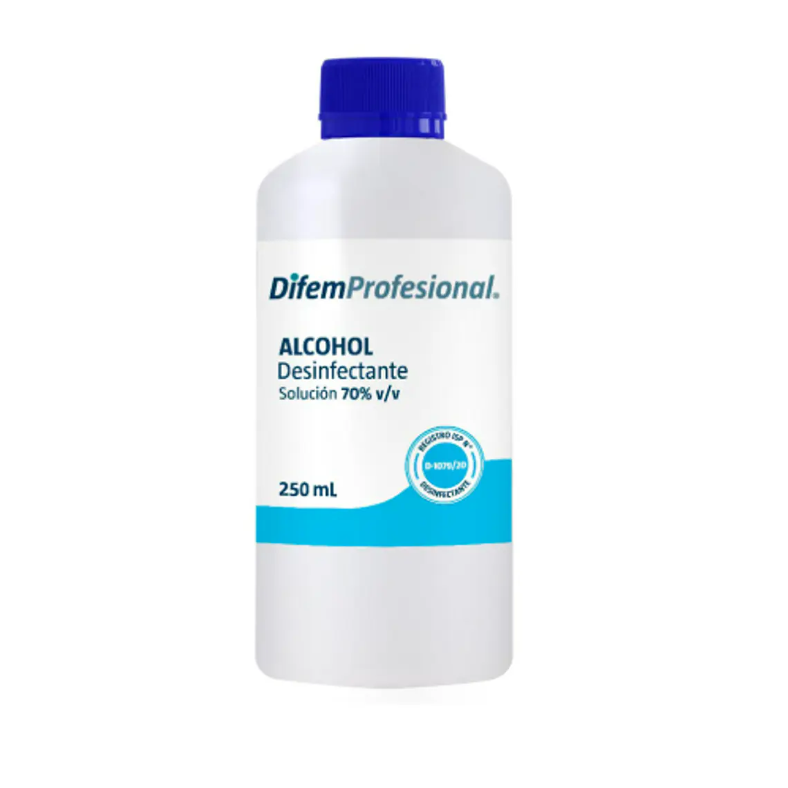 Alcohol Desinfectante 70 % 250 ml. Difem Profesional 1