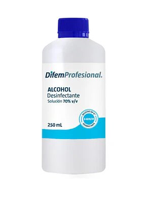 Alcohol Desinfectante 70 % 250 ml. Difem Profesional
