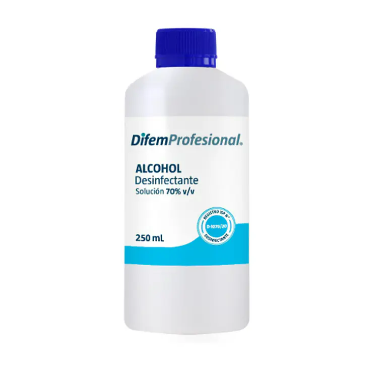 Alcohol Desinfectante 70 % 250 ml. Difem Profesional 1