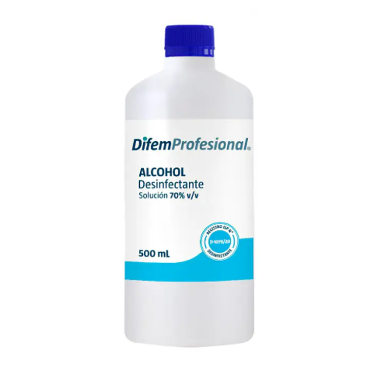 Alcohol Desinfectante 70 % 500 ml. Difem Profesional 1