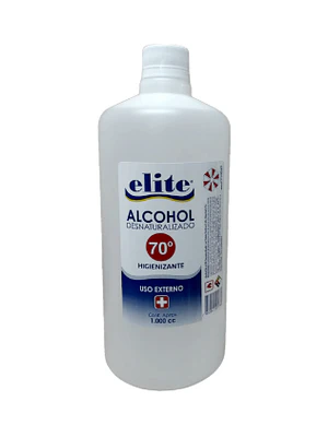 Alcohol Desnaturalizado 70 % 1000 ml. Elite