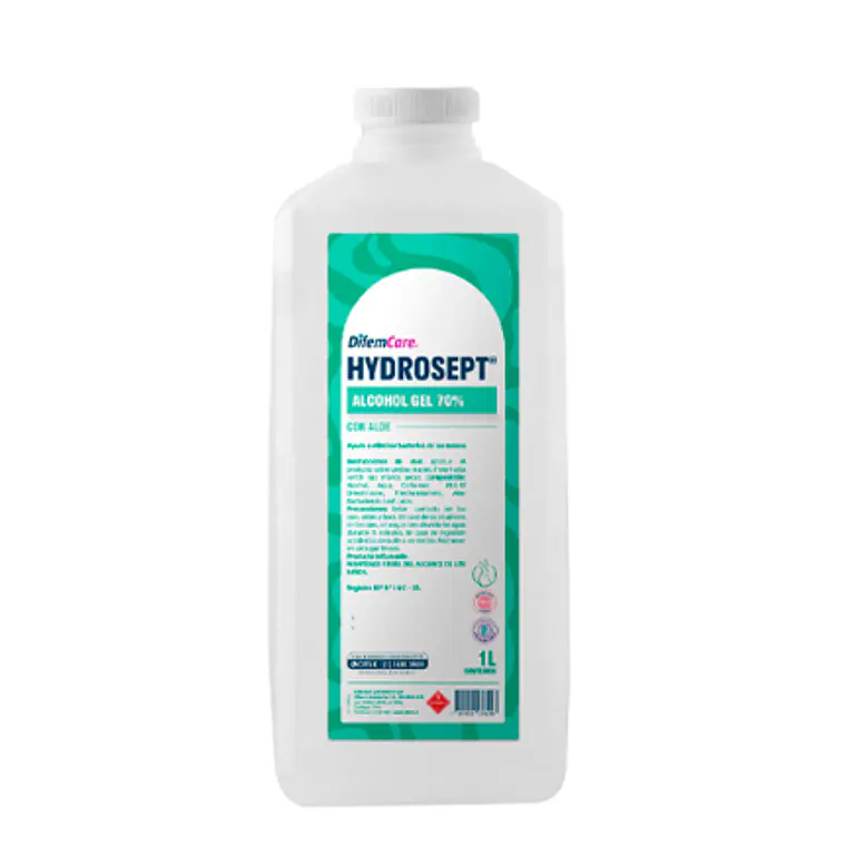 Alcohol Gel Hidrosept 1000 ml. Difemcare 1