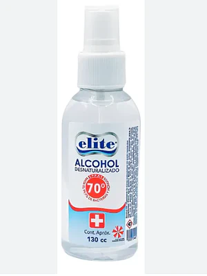 Alcohol desnaturalizado Spray 70 % 130 ml. Elite