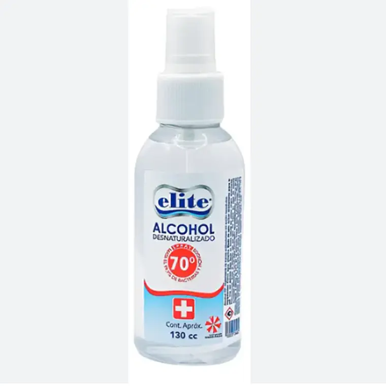 Alcohol desnaturalizado Spray 70 % 130 ml. Elite 1