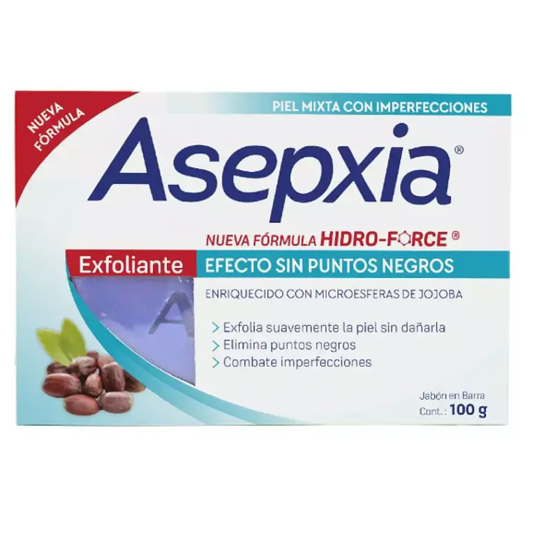 Asepxia Jabón Exfoliante 100 g. 1