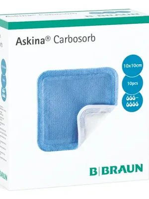 Askina Carbosorb 10x10 cm 10 Unidades. Braun