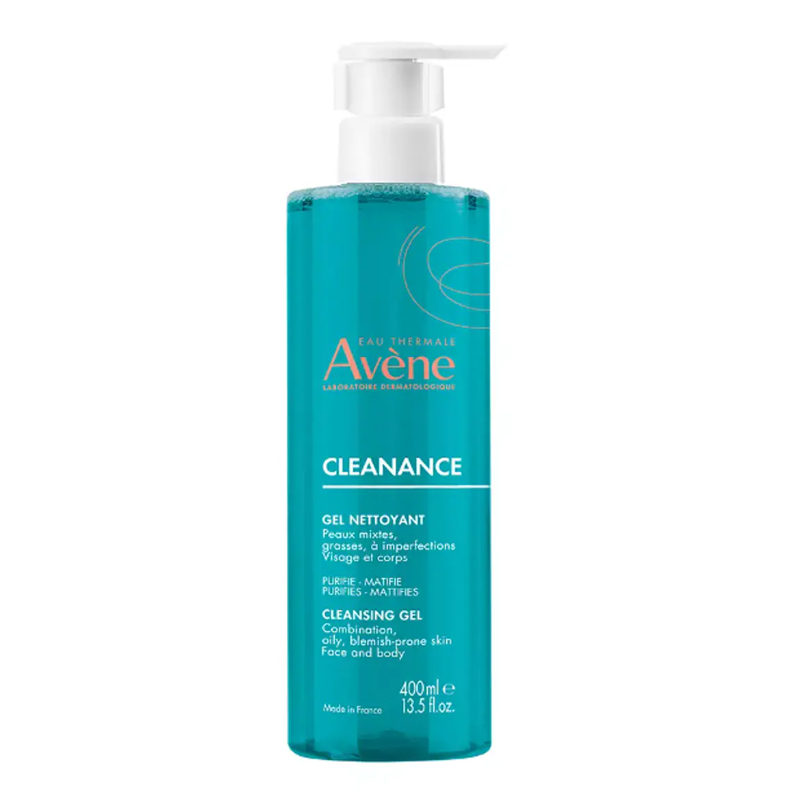 Cleanance Gel limpiador facial 400 ml. Avene 1