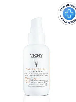 Capital Soleil Fotoprotector UV Age daily Color FPS50+ 40 ml. Vichy