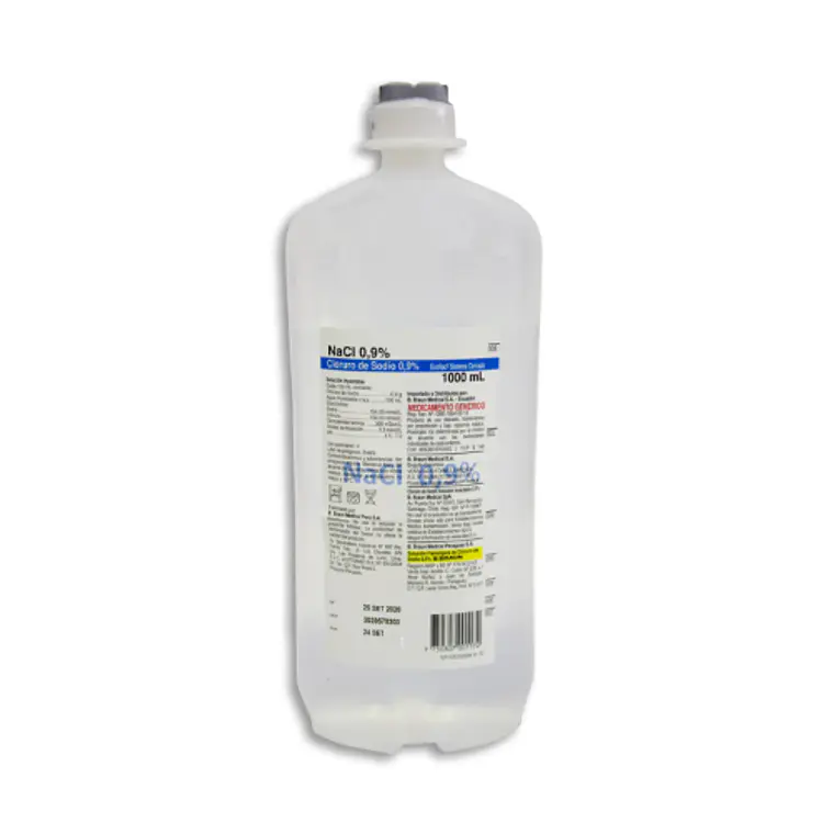 Cloruro de Sodio 0,9 % Solución inyectable 1000 ml. Sanderson 1