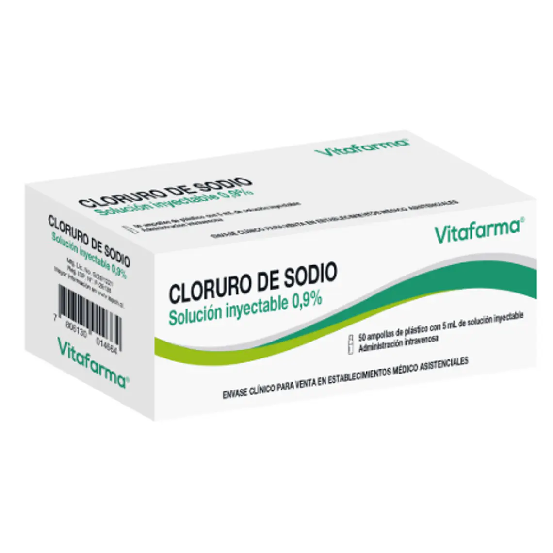 Cloruro de Sodio 0,9 % Solución inyectable 20 ml 40 Unidades. Vitafarma  1