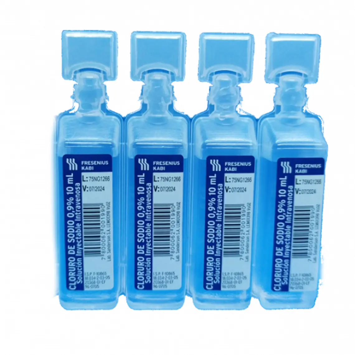Cloruro de Sodio 10 % Solución inyectable 10 ml 100 Unidades. Sanderson  1