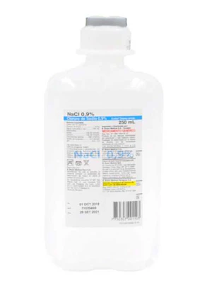 Cloruro de Sodio 0,9 % Solución inyectable 250 ml. Braun 