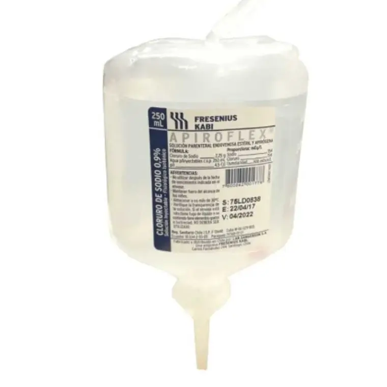 Cloruro de Sodio 0,9 % Solución inyectable 250 ml . Sanderson 1