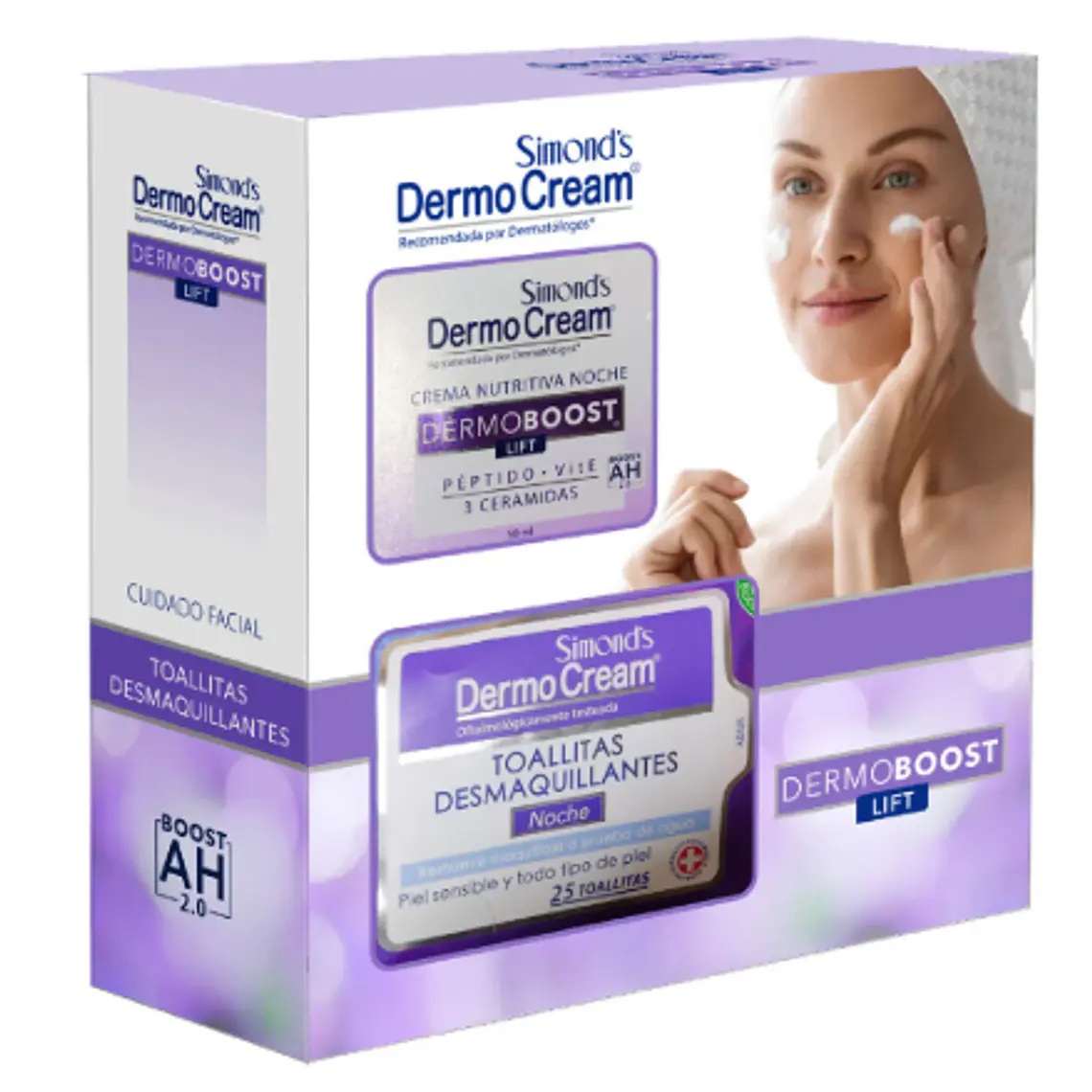 DermoCream Pack Dermoboost Crema noche + Toallita desmaquillante. Simond's 1