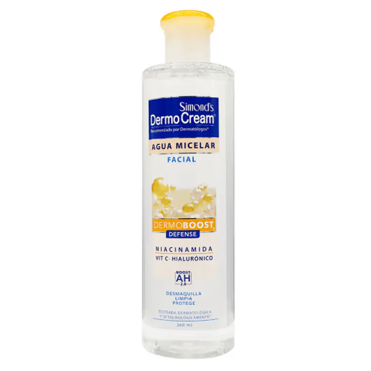 DermoCream Agua micelar facial Dermoboost Defense 360 ml. Simond's 1