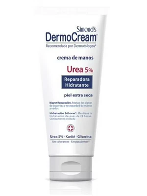 DermoCream Crema de manos Úrea 5 % Reparadora hidratante 80 ml. Simond's