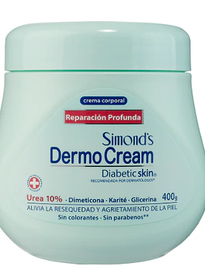 DermoCream Diabetic Skin Reparación profunda Pote 400 ml.