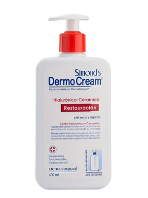DermoCream Hialurónico-ceramidas Restauración Crema corporal 400 ml. Simond's