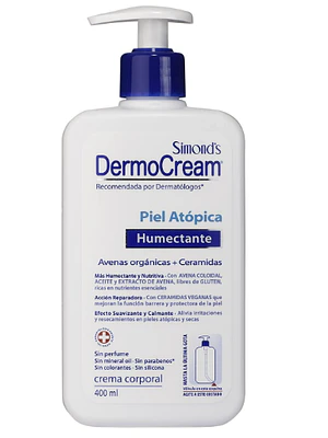 DermoCream Piel atópica Humectante Crema corporal 400 ml. Simond's