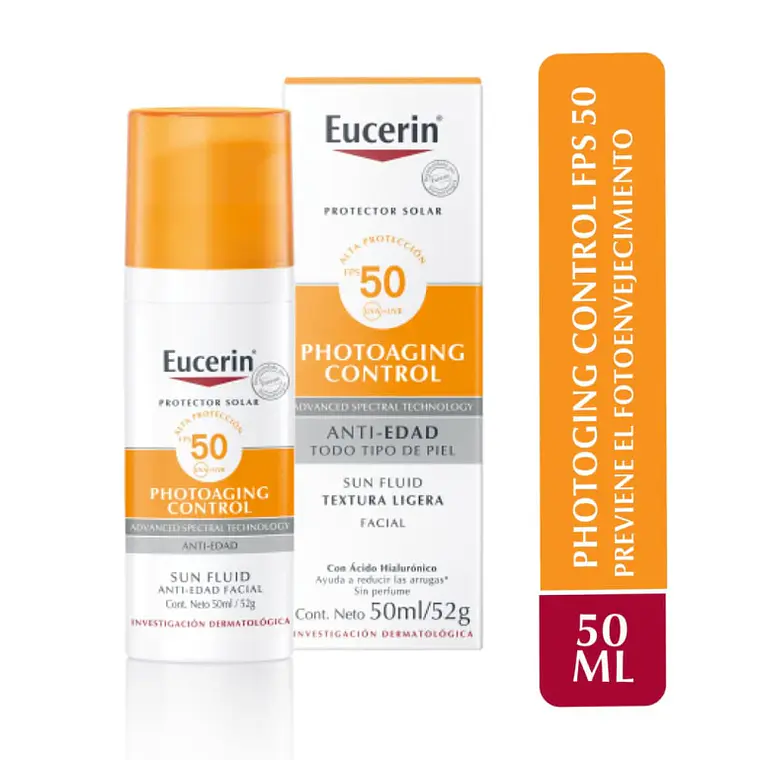 Eucerin Protector solar Anti-edad Fluido facial 50 ml.  1