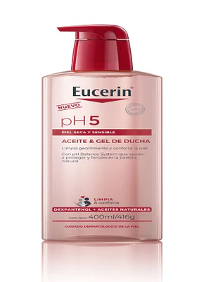 Eucerin pH5 Aceite & gel de ducha Piel seca y sensible 400 ml.