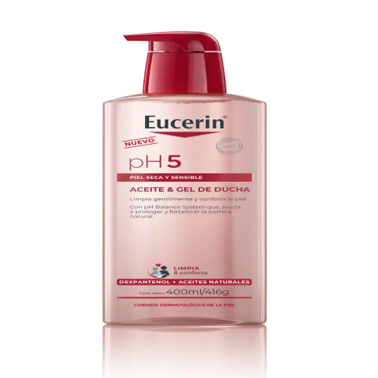 Eucerin pH5 Aceite & gel de ducha Piel seca y sensible 400 ml. 1