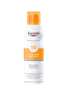Eucerin Sun body Sensitive protect Toque seco FPS50+ Spray 200 ml.