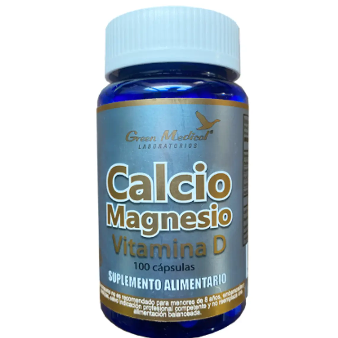 Calcio Magnesio Vitamina D3 100 Cápsulas. Green Medical 1