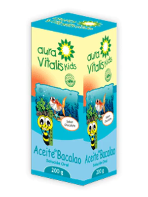 Aceite Bacalao Infantil Solución oral 200 ml. Aura Vitalis