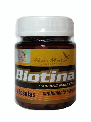 Biotina 30  Cápsulas. Green Medical