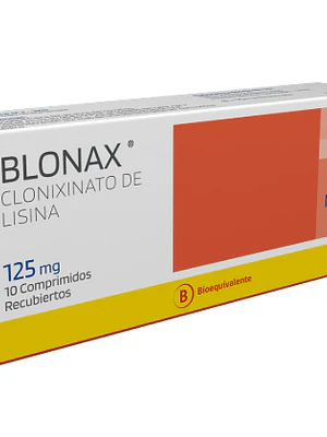 Blonax (B) Clonixinato de lisina 125 mg 10 Comprimidos recubiertos. Mintlab