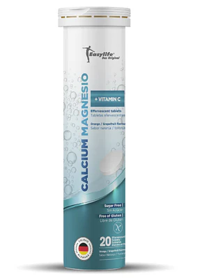 Calcium Magensio + Vitamina C 20 Tabletas efervescentes. Easylife