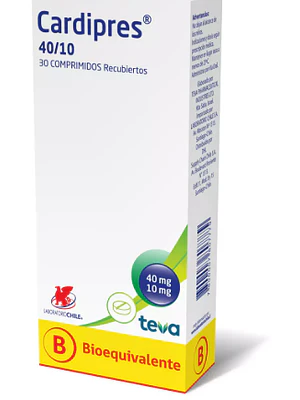 Cardipres (B) 40/10 Amlodipino, Olmesartán 30 Comprimidos recubiertos.
